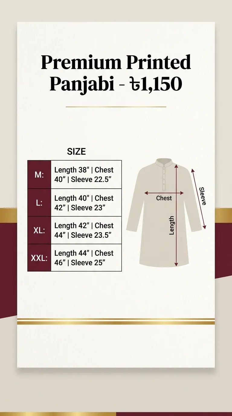 Size Infographic Card